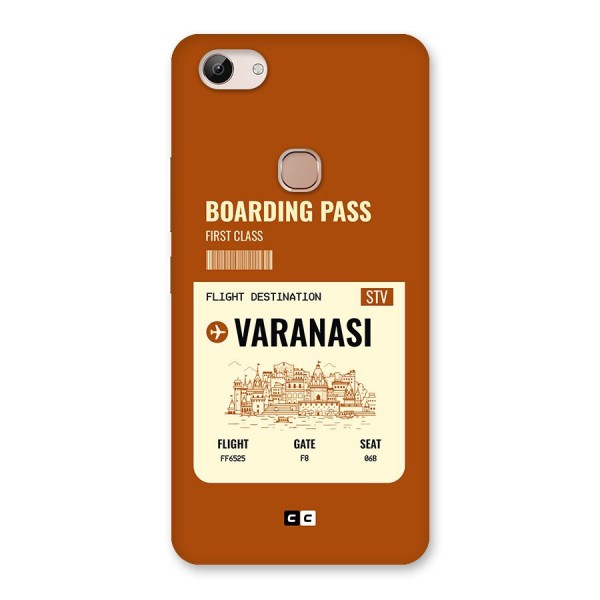 Varanasi Boarding Pass Back Case for Vivo Y83