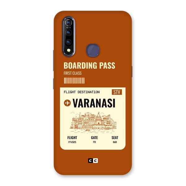 Varanasi Boarding Pass Back Case for Vivo Z1 Pro