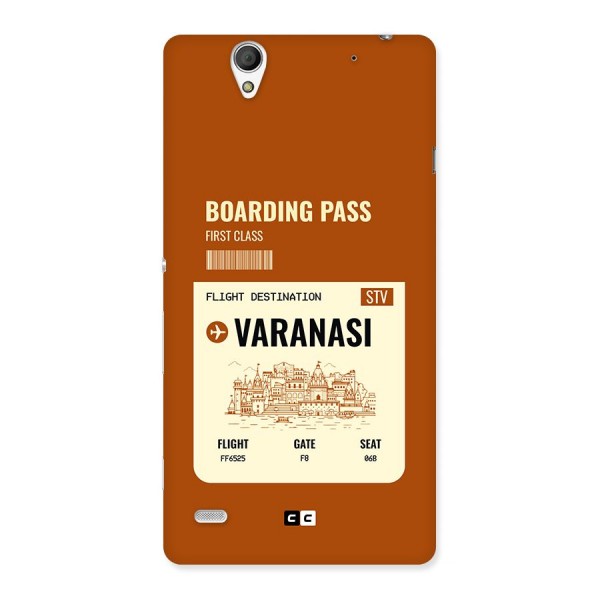 Varanasi Boarding Pass Back Case for Xperia C4