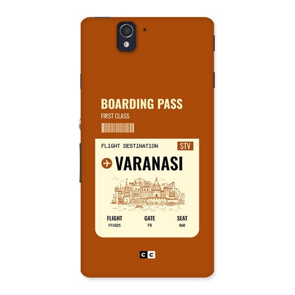 Varanasi Boarding Pass Back Case for Xperia Z