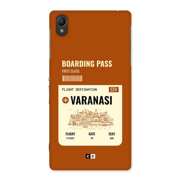 Varanasi Boarding Pass Back Case for Xperia Z2