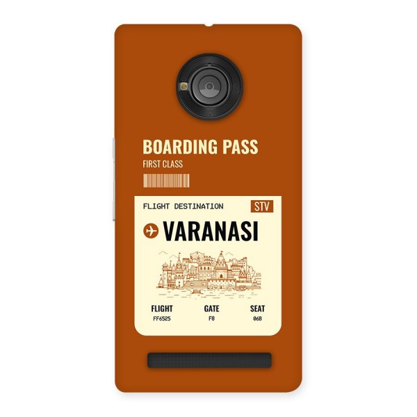 Varanasi Boarding Pass Back Case for Yuphoria