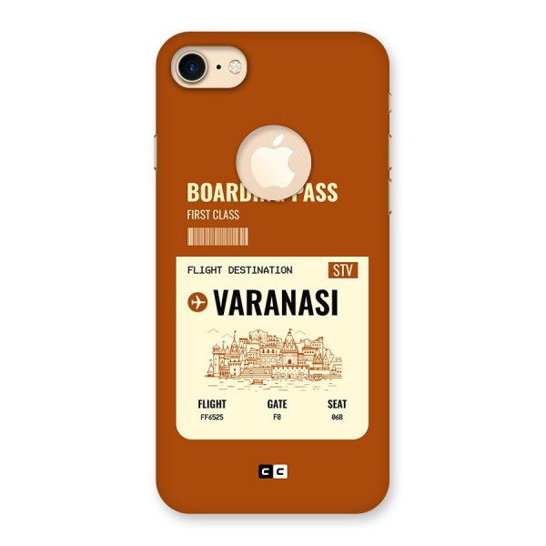 Varanasi Boarding Pass Back Case for iPhone 8 Logo Cut