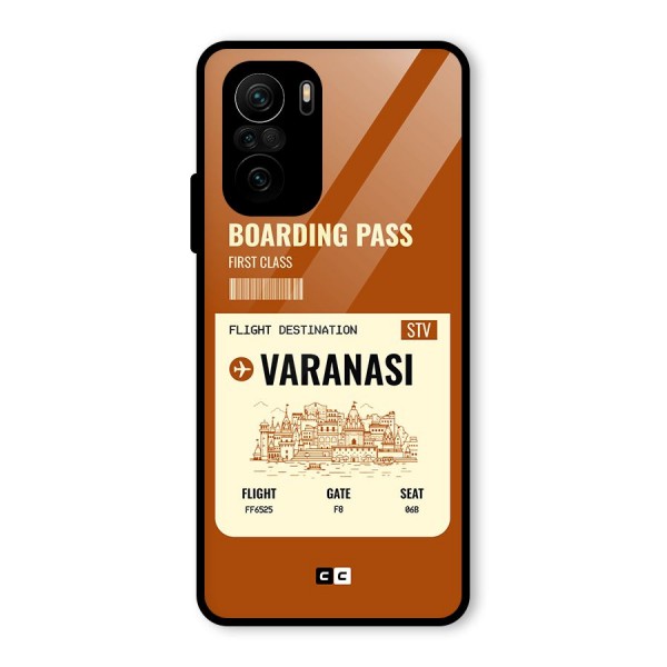 Varanasi Boarding Pass Glass Back Case for Mi 11x