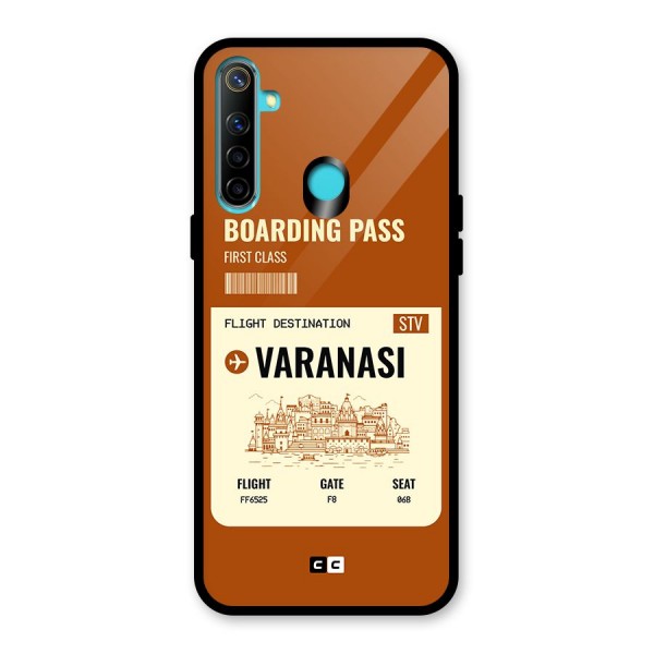 Varanasi Boarding Pass Glass Back Case for Realme 5