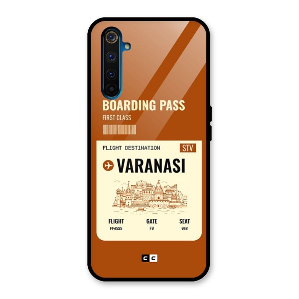 Varanasi Boarding Pass Glass Back Case for Realme 6 Pro