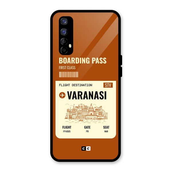 Varanasi Boarding Pass Glass Back Case for Realme 7