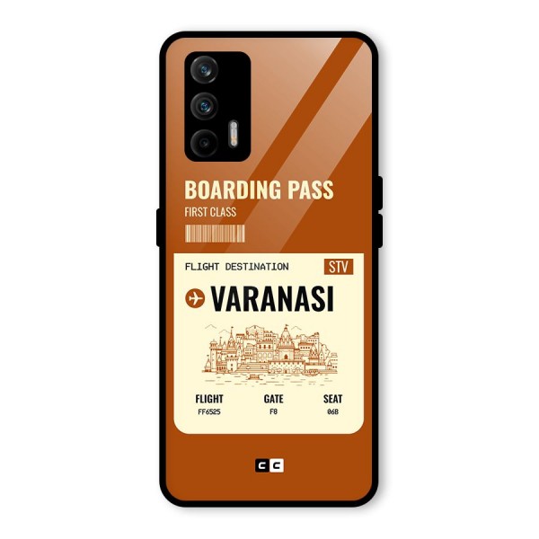 Varanasi Boarding Pass Glass Back Case for Realme GT 5G