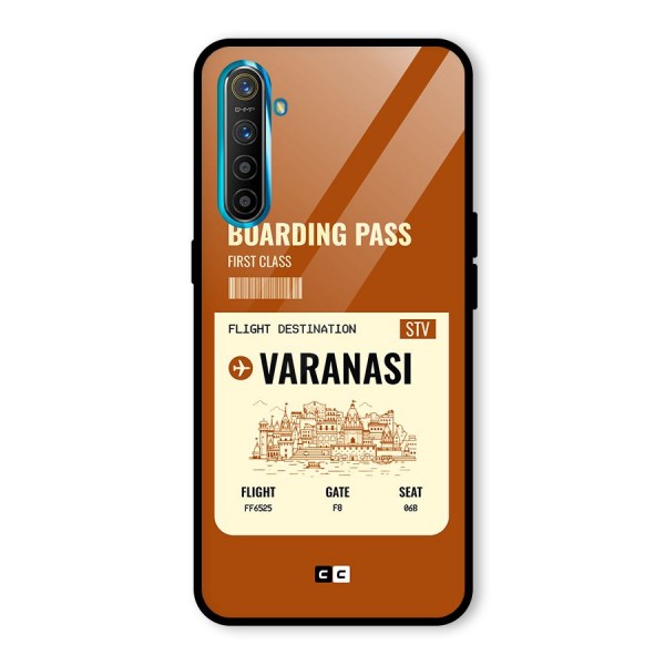 Varanasi Boarding Pass Glass Back Case for Realme X2