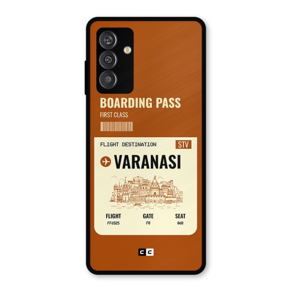 Varanasi Boarding Pass Metal Back Case for Galaxy M14 5G