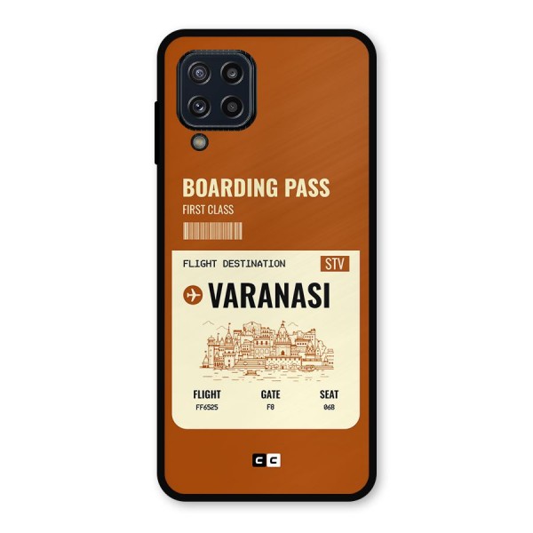 Varanasi Boarding Pass Metal Back Case for Galaxy M32