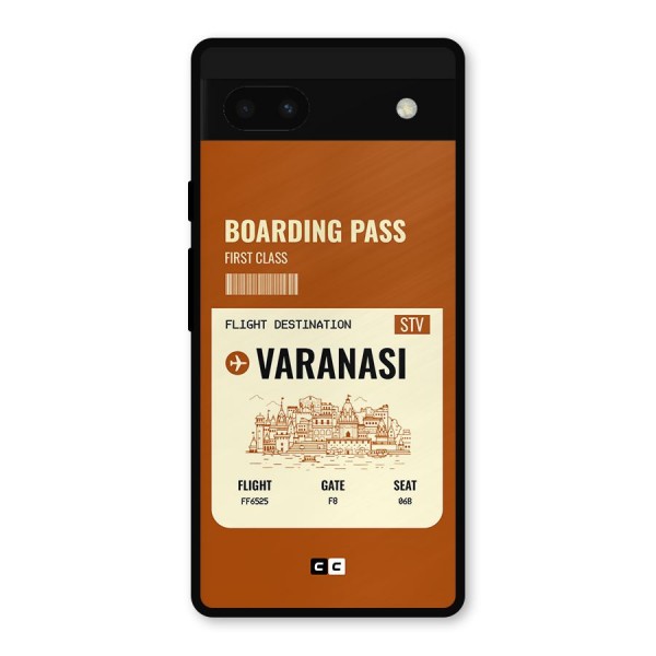 Varanasi Boarding Pass Metal Back Case for Google Pixel 6a