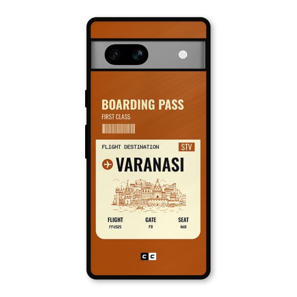 Varanasi Boarding Pass Metal Back Case for Google Pixel 7a