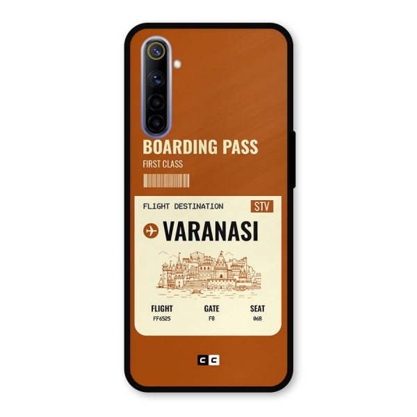 Varanasi Boarding Pass Metal Back Case for Realme 6