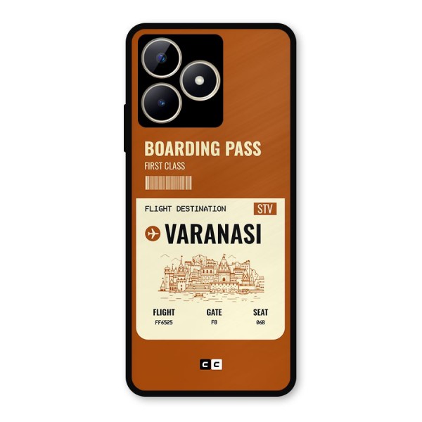 Varanasi Boarding Pass Metal Back Case for Realme Narzo N53