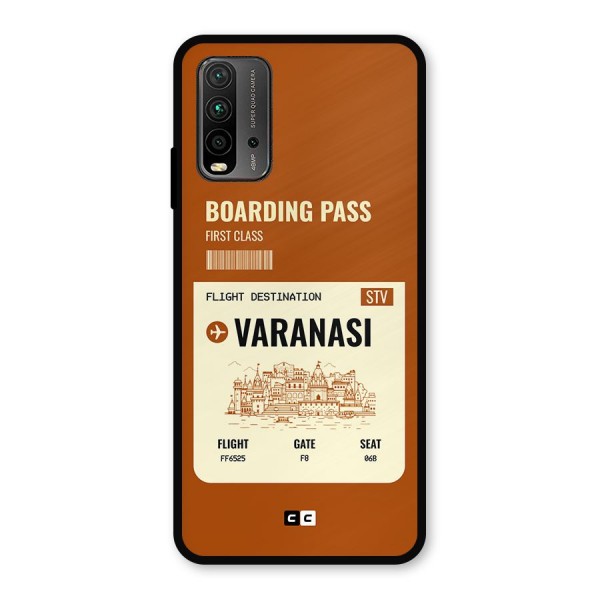 Varanasi Boarding Pass Metal Back Case for Redmi 9 Power