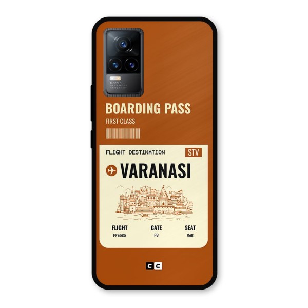 Varanasi Boarding Pass Metal Back Case for Vivo Y73