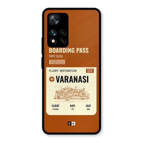 Varanasi Boarding Pass Metal Back Case for Xiaomi 11i 5G