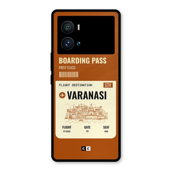 Varanasi Boarding Pass Metal Back Case for iQOO 9 Pro