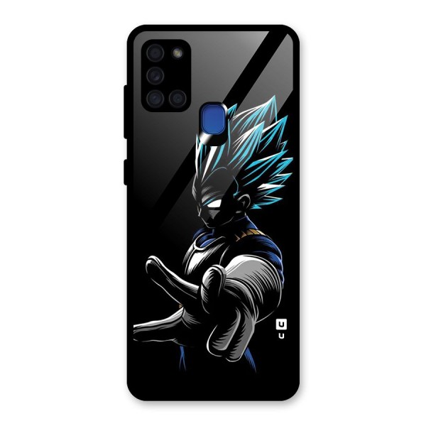 Vegeta Super Saiyan Glass Back Case for Galaxy A21s