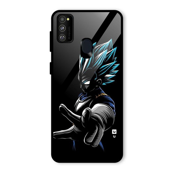 Vegeta Super Saiyan Glass Back Case for Galaxy M21