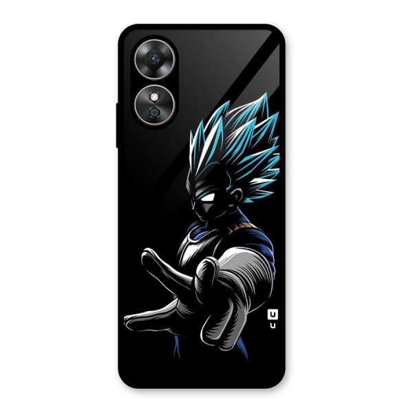 Vegeta Super Saiyan Glass Back Case for Oppo A17