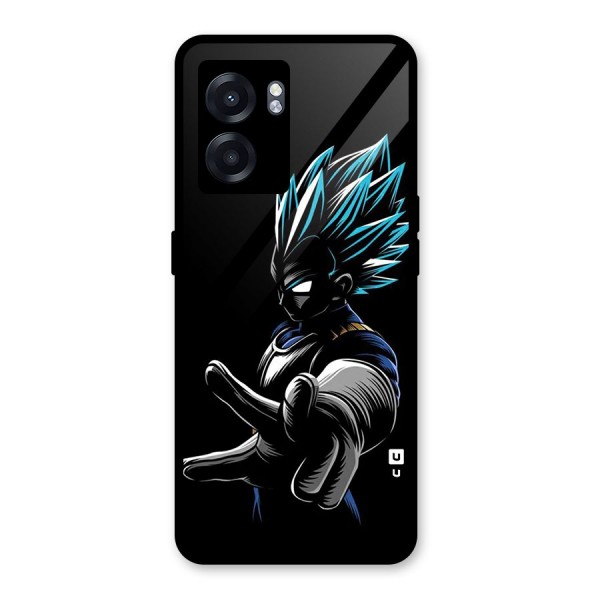 Vegeta Super Saiyan Glass Back Case for Oppo K10 (5G)