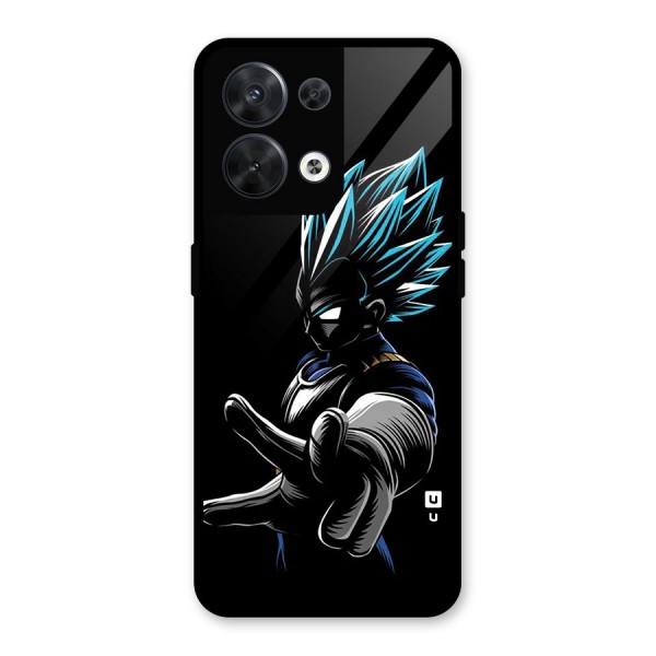 Vegeta Super Saiyan Glass Back Case for Oppo Reno8 5G