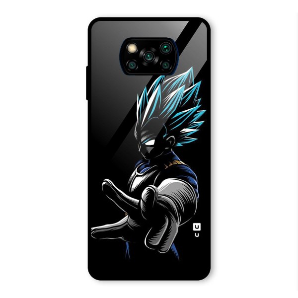 Vegeta Super Saiyan Glass Back Case for Poco X3 Pro