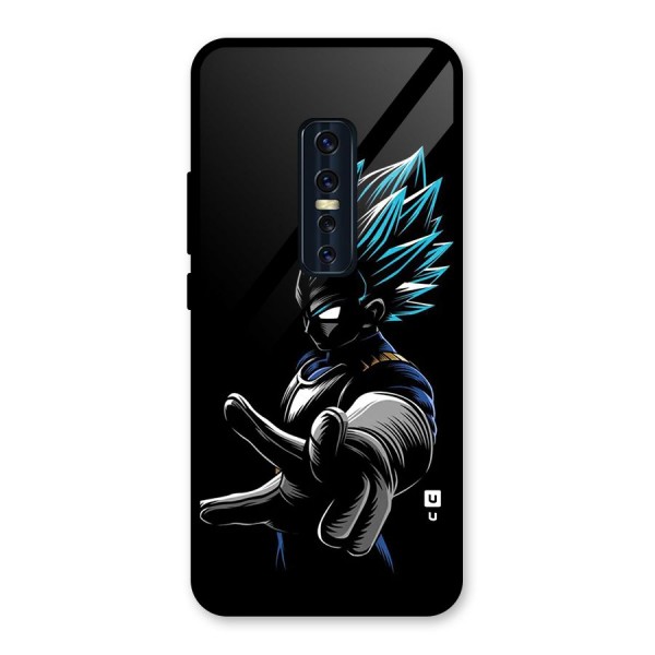 Vegeta Super Saiyan Glass Back Case for Vivo V17 Pro