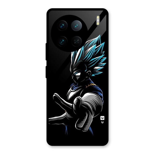 Vegeta Super Saiyan Glass Back Case for Vivo X90 Pro