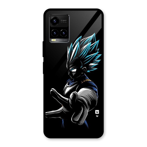 Vegeta Super Saiyan Glass Back Case for Vivo Y21G