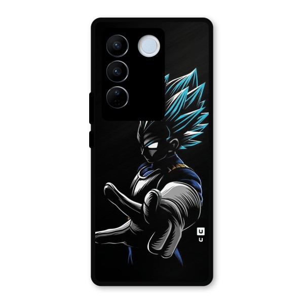 Vegeta Super Saiyan Metal Back Case for Vivo V27 Pro