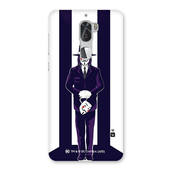 Vendetta Gentleman Holding Mask Illustration Back Case for Coolpad Cool 1