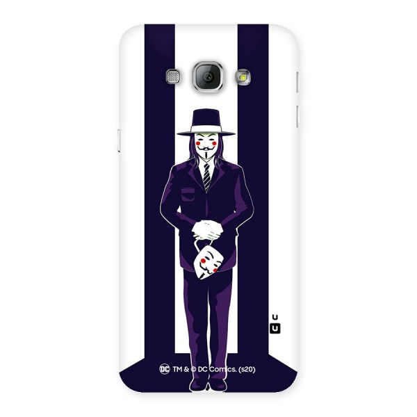 Vendetta Gentleman Holding Mask Illustration Back Case for Galaxy A8