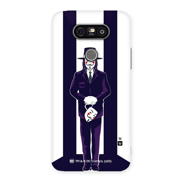 Vendetta Gentleman Holding Mask Illustration Back Case for LG G5