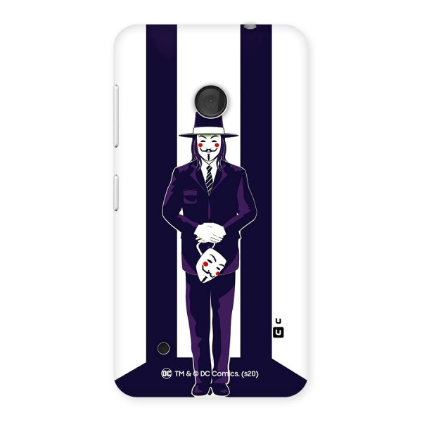 Vendetta Gentleman Holding Mask Illustration Back Case for Lumia 530