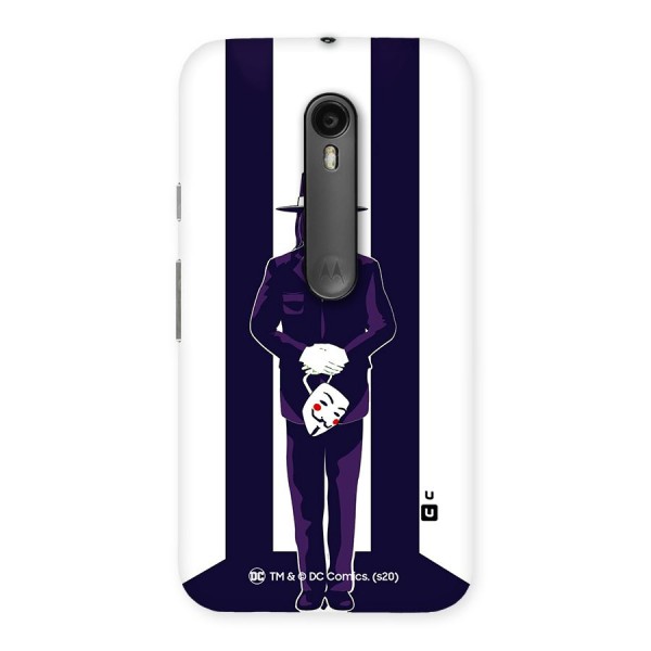 Vendetta Gentleman Holding Mask Illustration Back Case for Moto G3