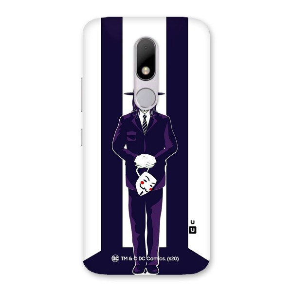 Vendetta Gentleman Holding Mask Illustration Back Case for Moto M