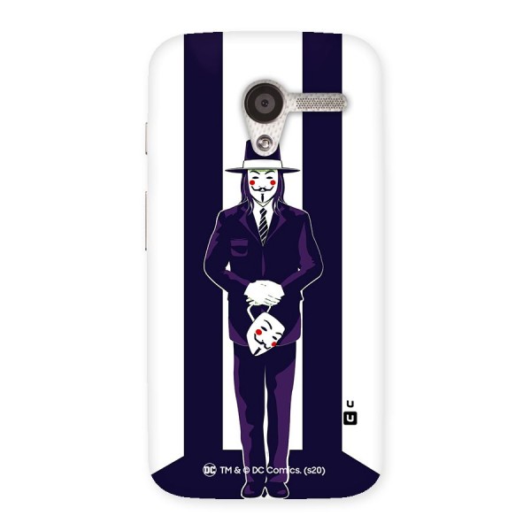 Vendetta Gentleman Holding Mask Illustration Back Case for Moto X