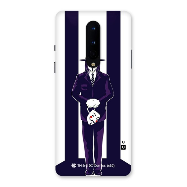 Vendetta Gentleman Holding Mask Illustration Back Case for OnePlus 8