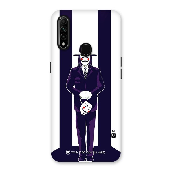 Vendetta Gentleman Holding Mask Illustration Back Case for Oppo A31