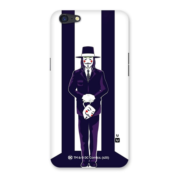 Vendetta Gentleman Holding Mask Illustration Back Case for Oppo A71