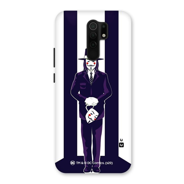 Vendetta Gentleman Holding Mask Illustration Back Case for Poco M2