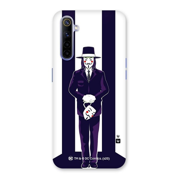 Vendetta Gentleman Holding Mask Illustration Back Case for Realme 6