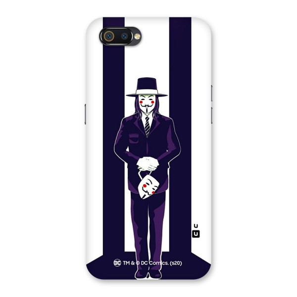 Vendetta Gentleman Holding Mask Illustration Back Case for Realme C2