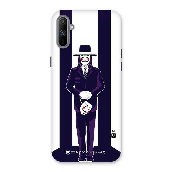 Vendetta Gentleman Holding Mask Illustration Back Case for Realme C3