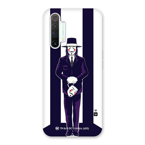 Vendetta Gentleman Holding Mask Illustration Back Case for Realme X3