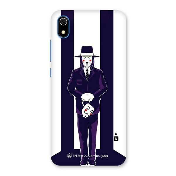 Vendetta Gentleman Holding Mask Illustration Back Case for Redmi 7A