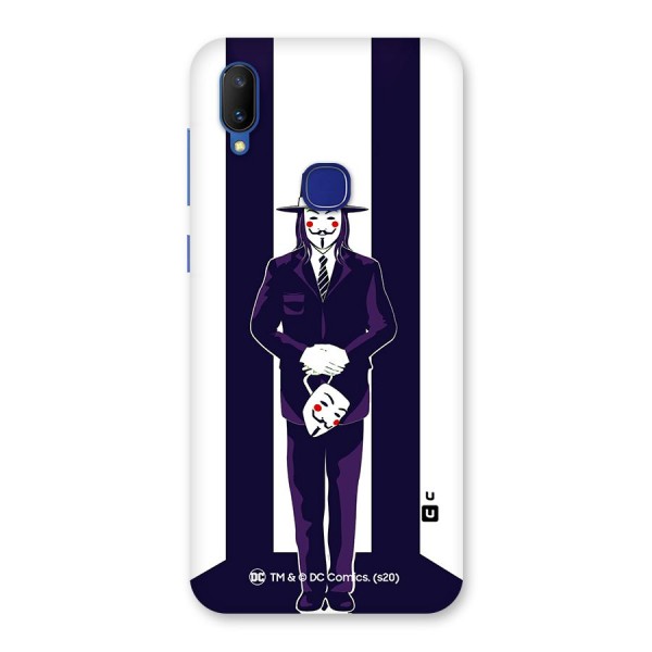 Vendetta Gentleman Holding Mask Illustration Back Case for Vivo V11